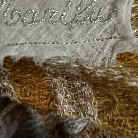 Marilu Orange Italian Linen Top Open Knit Lagenlook Plaid Tunic Shirt XL - Picture 15 of 16